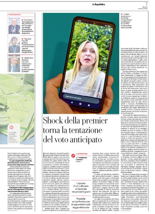 Tear sheet - la Repubblica