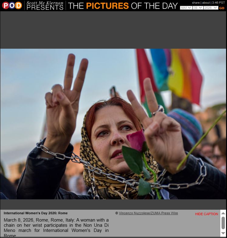 Tear sheet - Pic of the Day, 8 March 2026